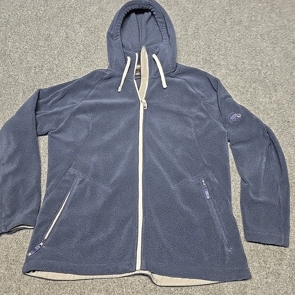Mammut Fleece Hoodie Womens XL Full Zip Outdoor Hiking Camping